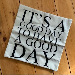 NWOT Quote Accent Pillowcover